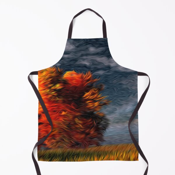 Item preview, Árbol de otoño al atardecer designed and sold by fredseghetti.