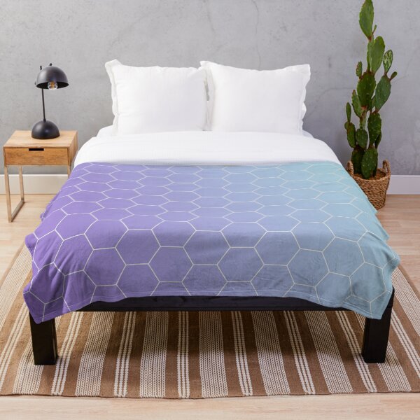 Item preview, Purple to Turquoise Honeycomb Design designed and sold by GeoFormsArt.
