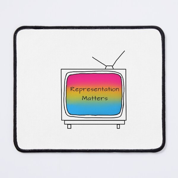 Item preview, ‘Representation Matters’ Retro Minimalist TV Pan Pride Flag designed and sold by fairytalesrreal.