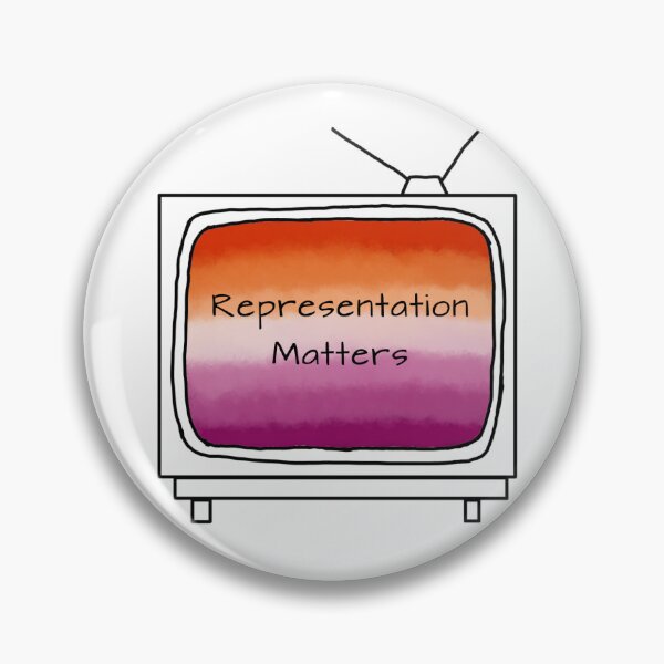 Artikelvorschau, 'Representation Matters' Retro-Minimalist-TV-Lesben-Pride-Flagge entworfen und verkauft von fairytalesrreal.