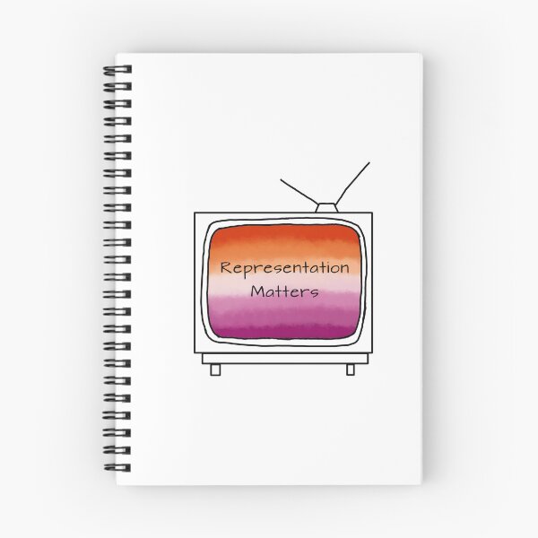 Item preview, ‘Representation Matters’ Retro Minimalist  TV Lesbian Pride Flag designed and sold by fairytalesrreal.