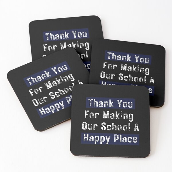 Item preview, Thank You For Making Our School A Happy Place The Best Teacher Navy Blue Design designed and sold by BestTeacher.