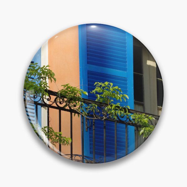 Item preview, French Quarter Balcony - Blue designed and sold by Lostlogo.