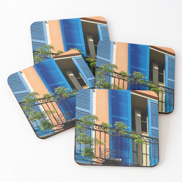 Item preview, French Quarter Balcony - Blue designed and sold by Lostlogo.