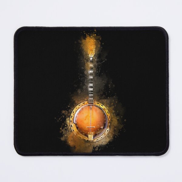 Item preview, Banjo in Vibrant Watercolor - Colorful Stringed Musical Instrument designed and sold by Andreea Eva Herczegh.