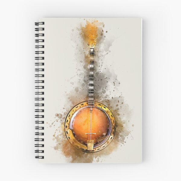 Item preview, Banjo in Vibrant Watercolor - Colorful Stringed Musical Instrument designed and sold by Andreea Eva Herczegh.