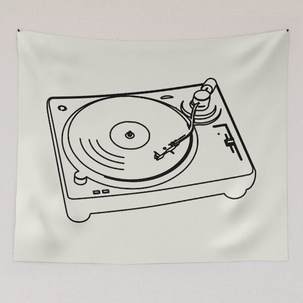 Item preview, turntable and vinyl designed and sold by ocorvo.
