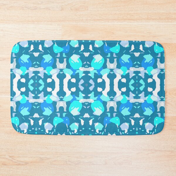 Item preview, Blue and Green Blobs Repeat Abstract Design designed and sold by AMSonArt.