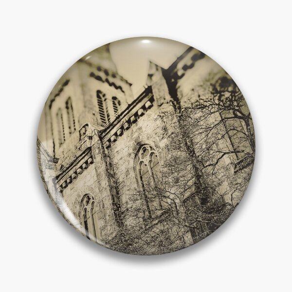 Item preview, Neo-Gothic Church Architectural Sepia Photography Design designed and sold by EarthArtDesigns.