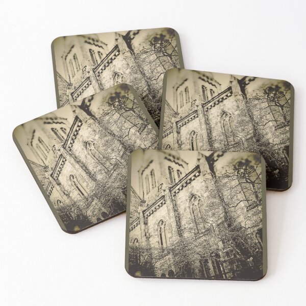 Item preview, Neo-Gothic Church Architectural Sepia Photography Design designed and sold by EarthArtDesigns.