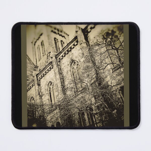 Item preview, Neo-Gothic Church Architectural Sepia Photography Design designed and sold by EarthArtDesigns.
