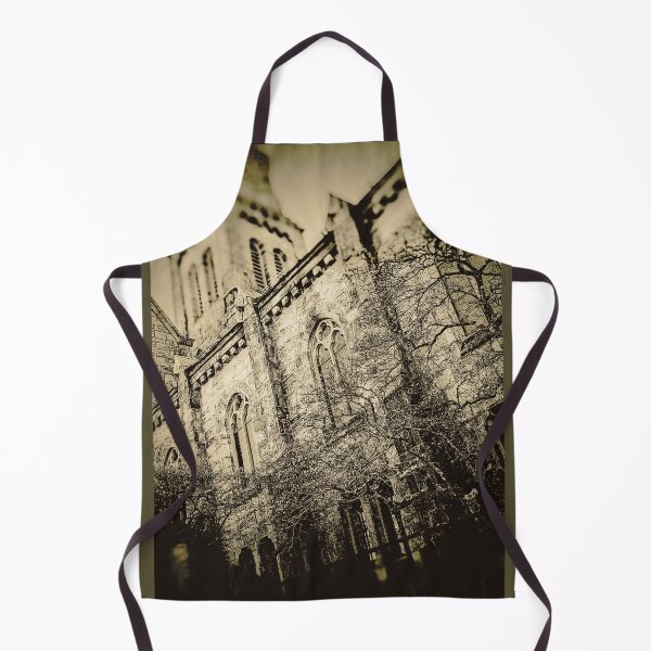 Item preview, Neo-Gothic Church Architectural Sepia Photography Design designed and sold by EarthArtDesigns.