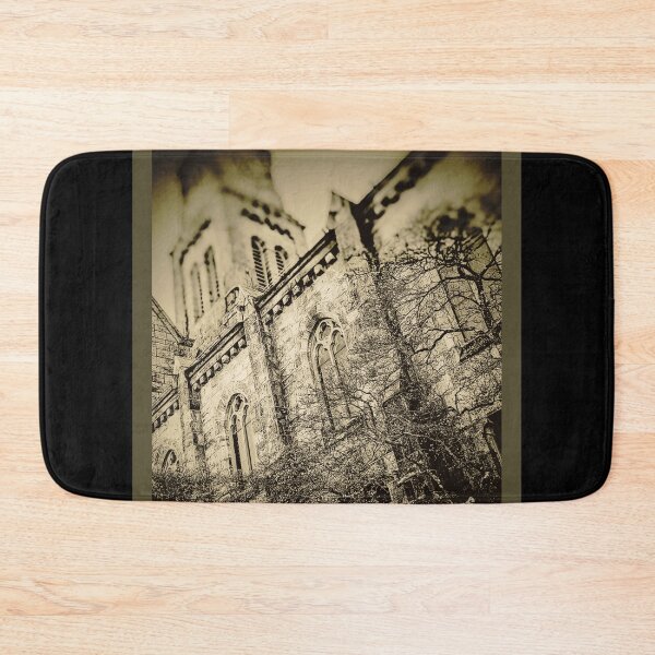 Item preview, Neo-Gothic Church Architectural Sepia Photography Design designed and sold by EarthArtDesigns.