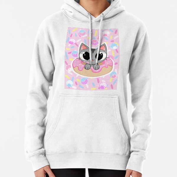 pink and grey hoodie