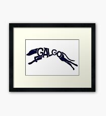 Galgo silhouette Gerahmtes Wandbild