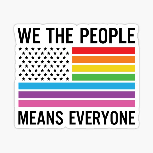 Vista previa del artículo con la obra «Nosotros la gente significa todos», diseñado y vendido por pnkpopcorn.