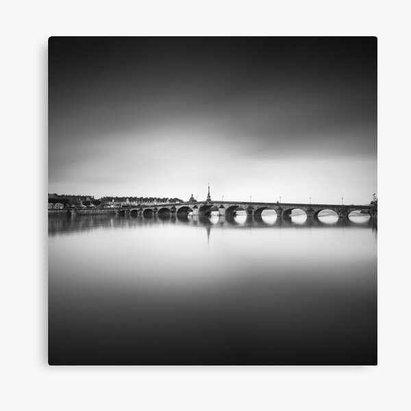 Jacques Gabriel bridge, Loire river. Blois, France Canvas Print