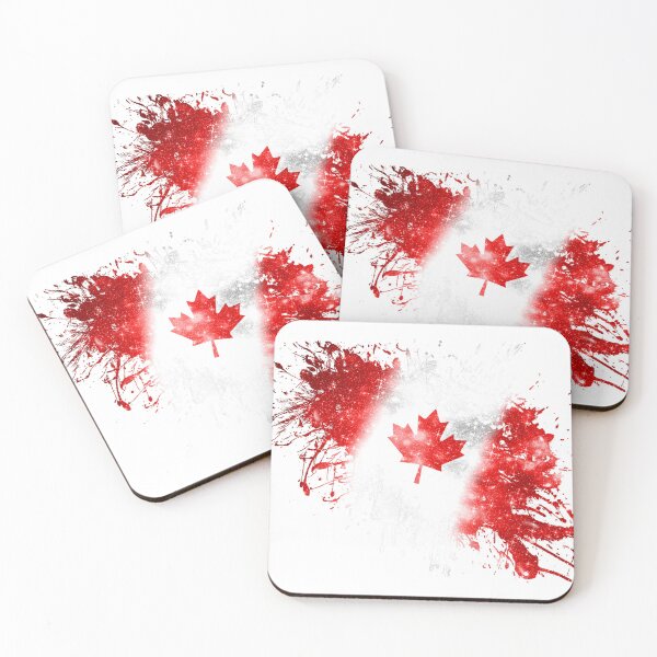 Item preview, Canada Flag Paint Slash Art Maple designed and sold by Jolly-Yosei.