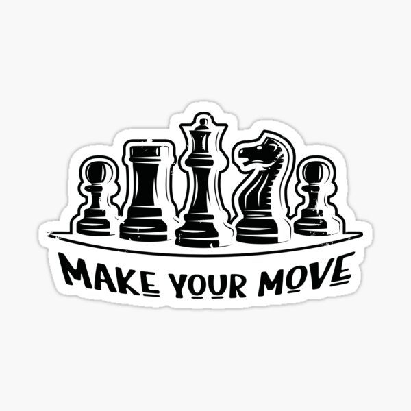 SCHACH CHESS PLAYER : Name An Opening Sticker