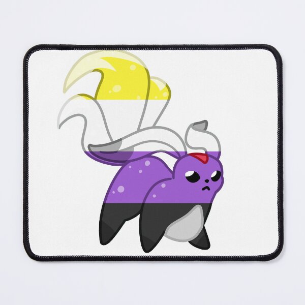 Item preview, FFXIV Carbuncle - Nonbinary Pride Version designed and sold by Jaffa-Emporium.