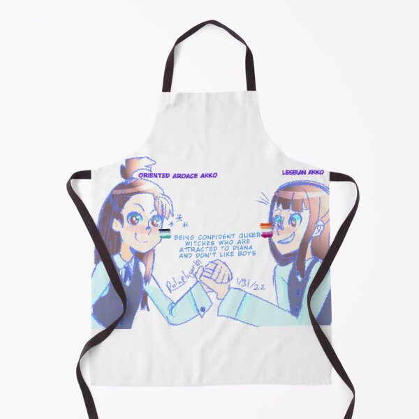 Item preview, Oriented aroace Akko v Lesbian Akko designed and sold by Rolaplayor101.