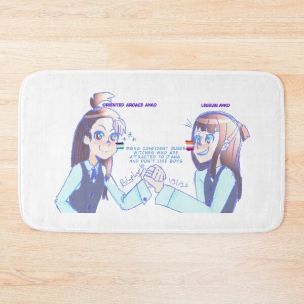 Item preview, Oriented aroace Akko v Lesbian Akko  designed and sold by Rolaplayor101.