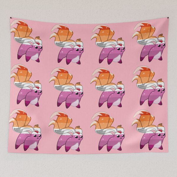 Item preview, FFXIV Carbuncle - Lesbian Pride Version designed and sold by Jaffa-Emporium.