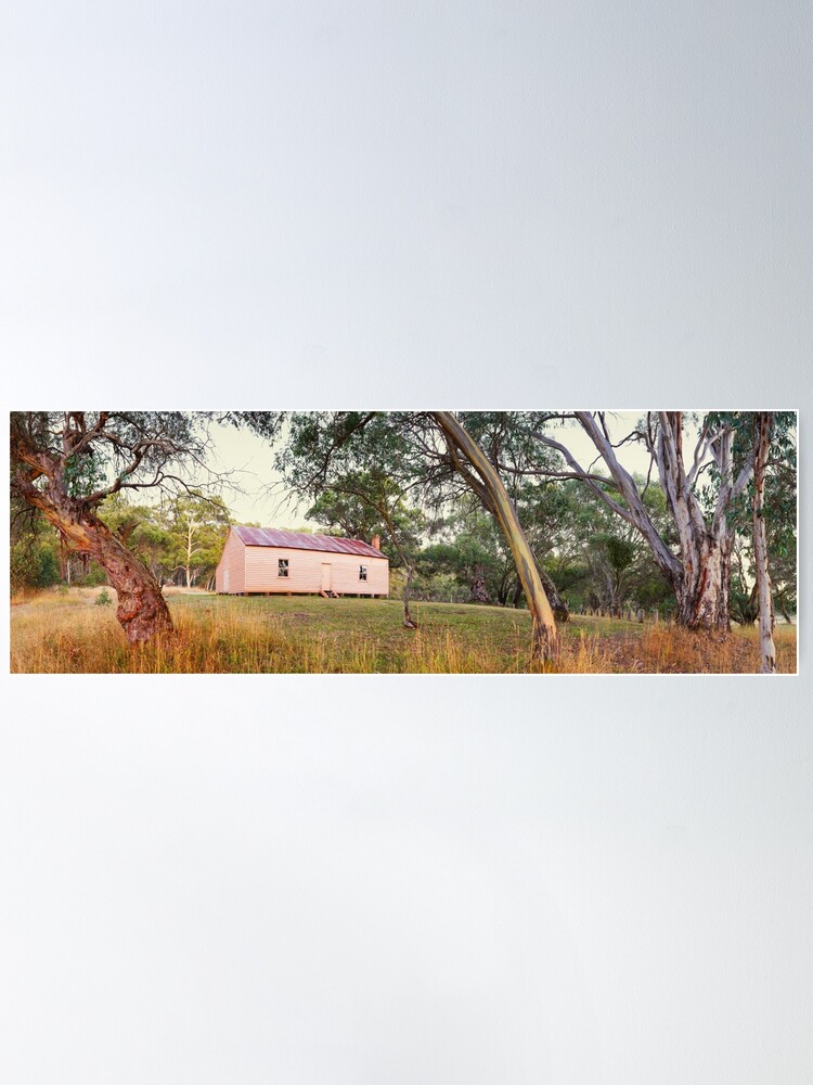 Alternate view of Long Plain Hut, Kosciuszko National Park, New South Wales, Australia Poster