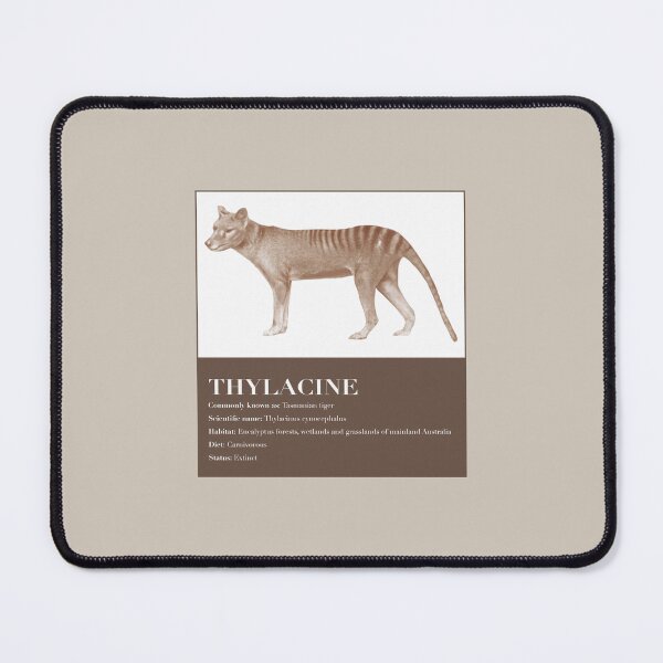 Item preview, Thylacine Facts - Tasmanian Tiger designed and sold by from-wildwood.