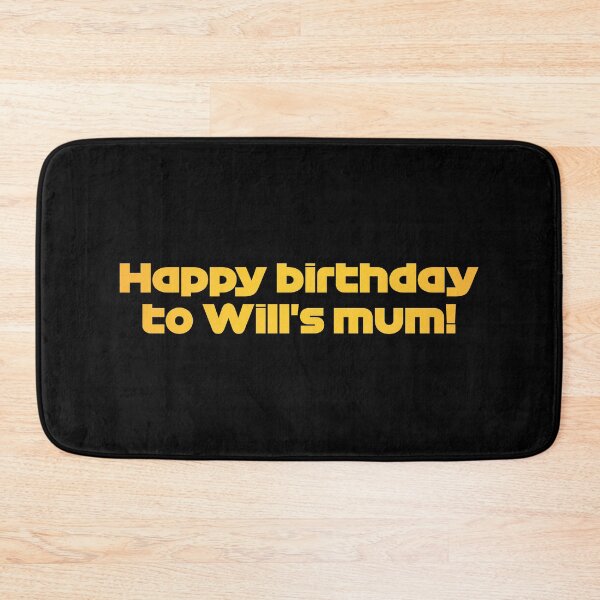 Item preview, Happy Birthday To Will's Mum! NOR. - Best Team Radio Imola GP 2022 Season (Orange/Black BG) designed and sold by FilipeFerreira.