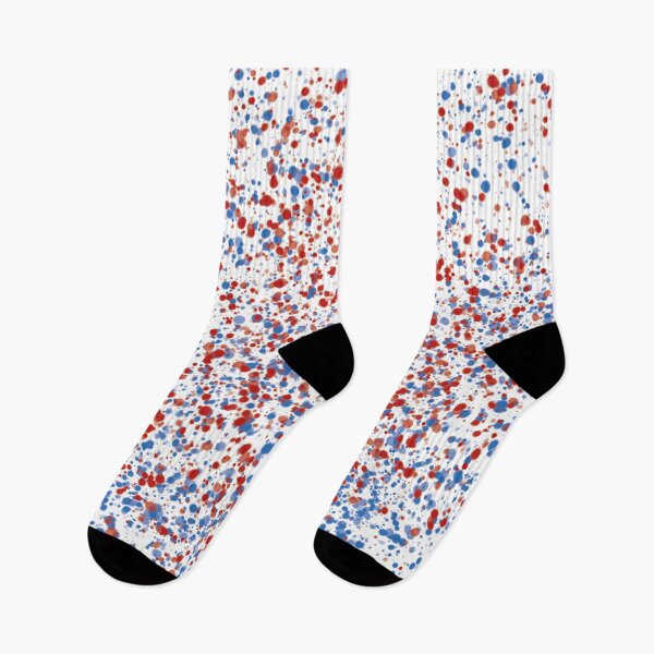 Item preview, Blue Red Splashed Dots designed and sold by Moyanana.