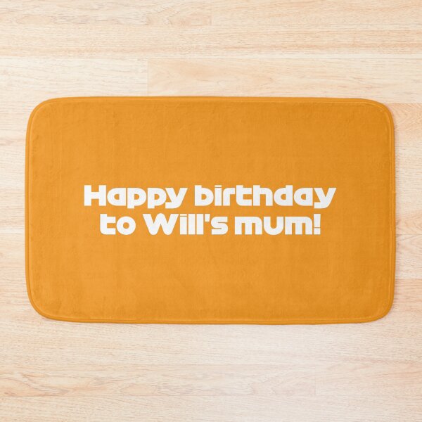 Item preview, Happy Birthday To Will's Mum! NOR. - Best Team Radio Imola GP 2022 Season (White/Orange BG) designed and sold by FilipeFerreira.