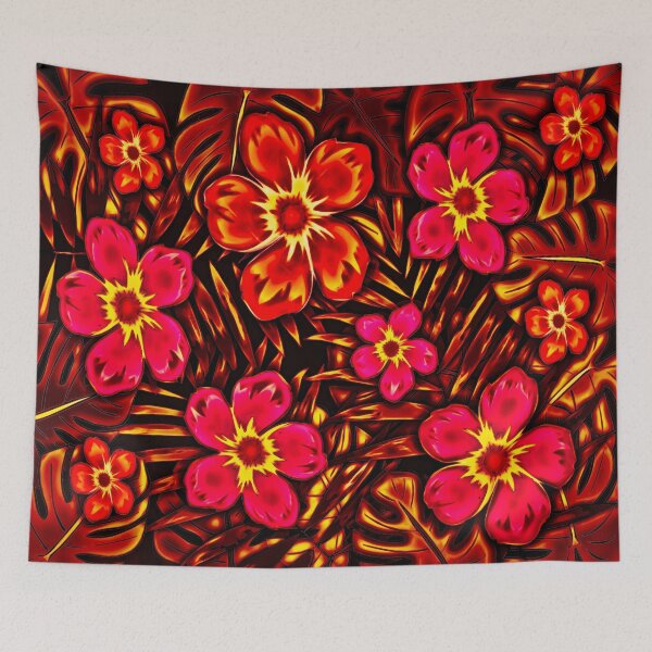 Item preview, Tropical Flowers RY designed and sold by Rockett Graphics.