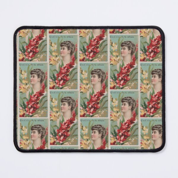 Item preview, Gladiola: On the Defensive, 1892 | Language of Flowers Trading Card N75 designed and sold by CurrantJam.