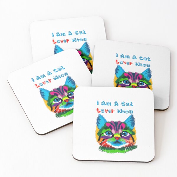 Aperçu de l'œuvre I am a cat lover neon créée et vendue par dngr shop.