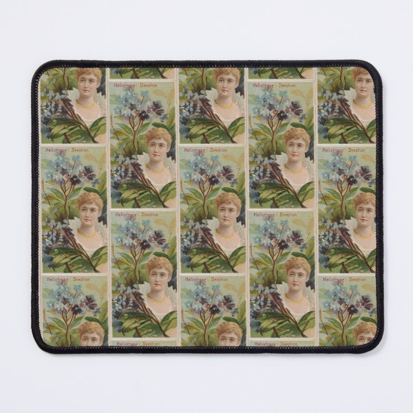 Item preview, Heliotrope: Devotion, 1892 | Language of Flowers Trading Card N75 designed and sold by CurrantJam.