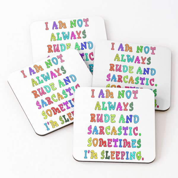 Item preview, No siempre soy grosero y sarcástico, a veces estoy durmiendo. designed and sold by GOLDFAMILYSHOP.
