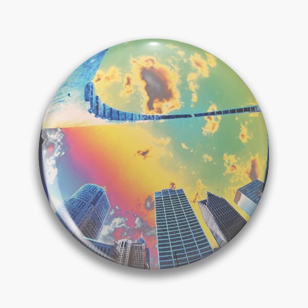 Item preview, Glitched sKy liNe Heart Plaza Detroit  designed and sold by StuckOn-Detroit.
