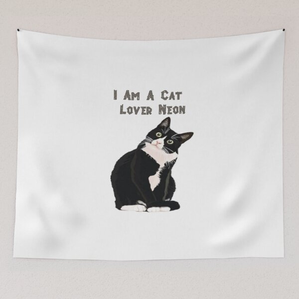 Aperçu de l'œuvre I am a cat lover neon créée et vendue par dngr shop.