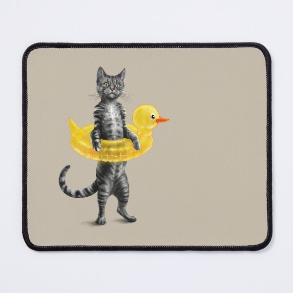 Item preview, Summer Cat, Yellow Duck. designed and sold by 38Sunsets.