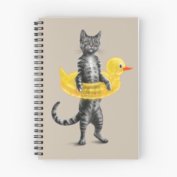 Item preview, Summer Cat, Yellow Duck. designed and sold by 38Sunsets.