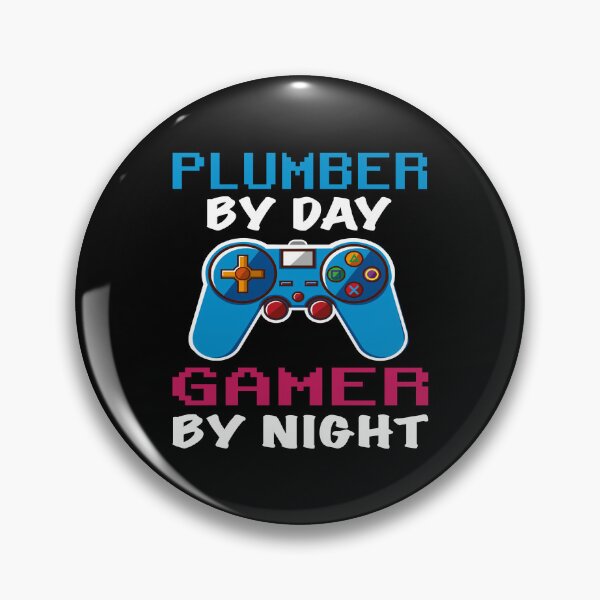Item preview, Plumber By Day Gamer By Night shirt, Funny Plumber Gamer Birthday Gift, Plumber Dad Husband Boyfriend Video games Lovers Christmas Gift designed and sold by xlnv.