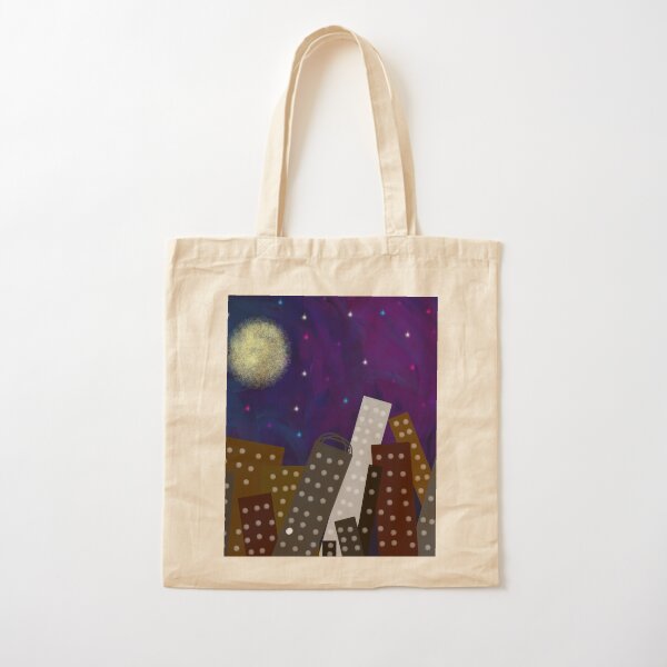 Midnight in Manhattan Cotton Tote Bag
