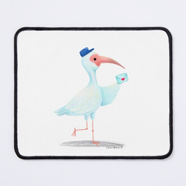 Item preview, White Ibis with a love letter designed and sold by julianamotzko.