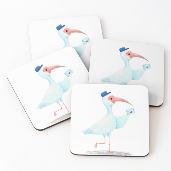 Item preview, White Ibis with a love letter designed and sold by julianamotzko.