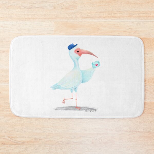 Item preview, White Ibis with a love letter designed and sold by julianamotzko.