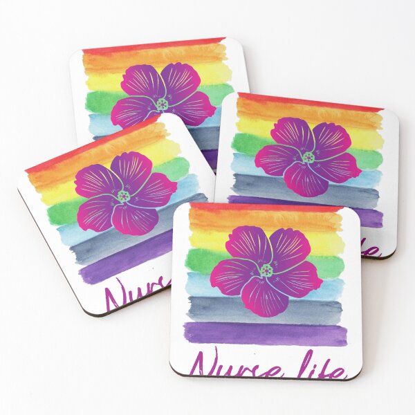 Item preview, Nurse Rainbow Mom - watercolor painting Purple yorchid  designed and sold by EliteSayings.
