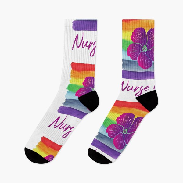 Item preview, Nurse Rainbow Mom - watercolor painting Purple yorchid  designed and sold by EliteSayings.