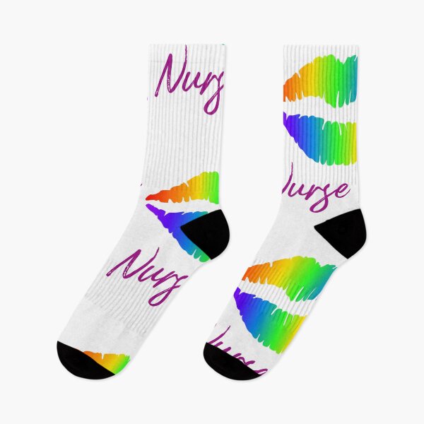 Item preview, Nurse Rainbow Mom - watercolor painting Nurse Kiss  designed and sold by EliteSayings.