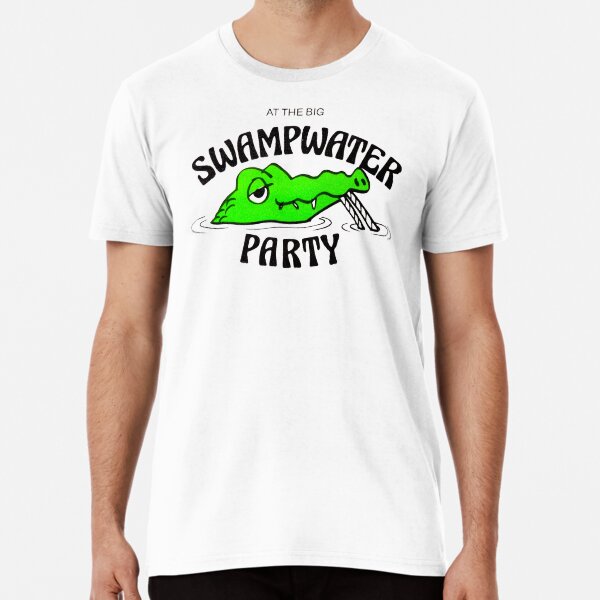 Artikel-Vorschau von Bei der großen Swampwater-Party: Aligator-Getränke-Design-Parodie, designt und verkauft von Candlewood Museum & Gift Shoppe.